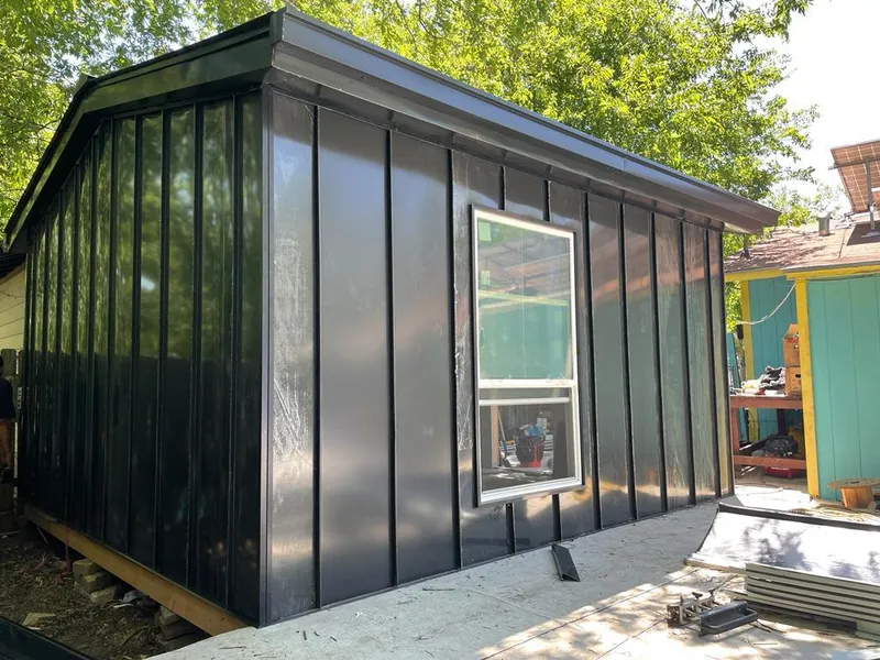 Black standing seam metal wall panels for Metal Roof Installation in Lower Allen